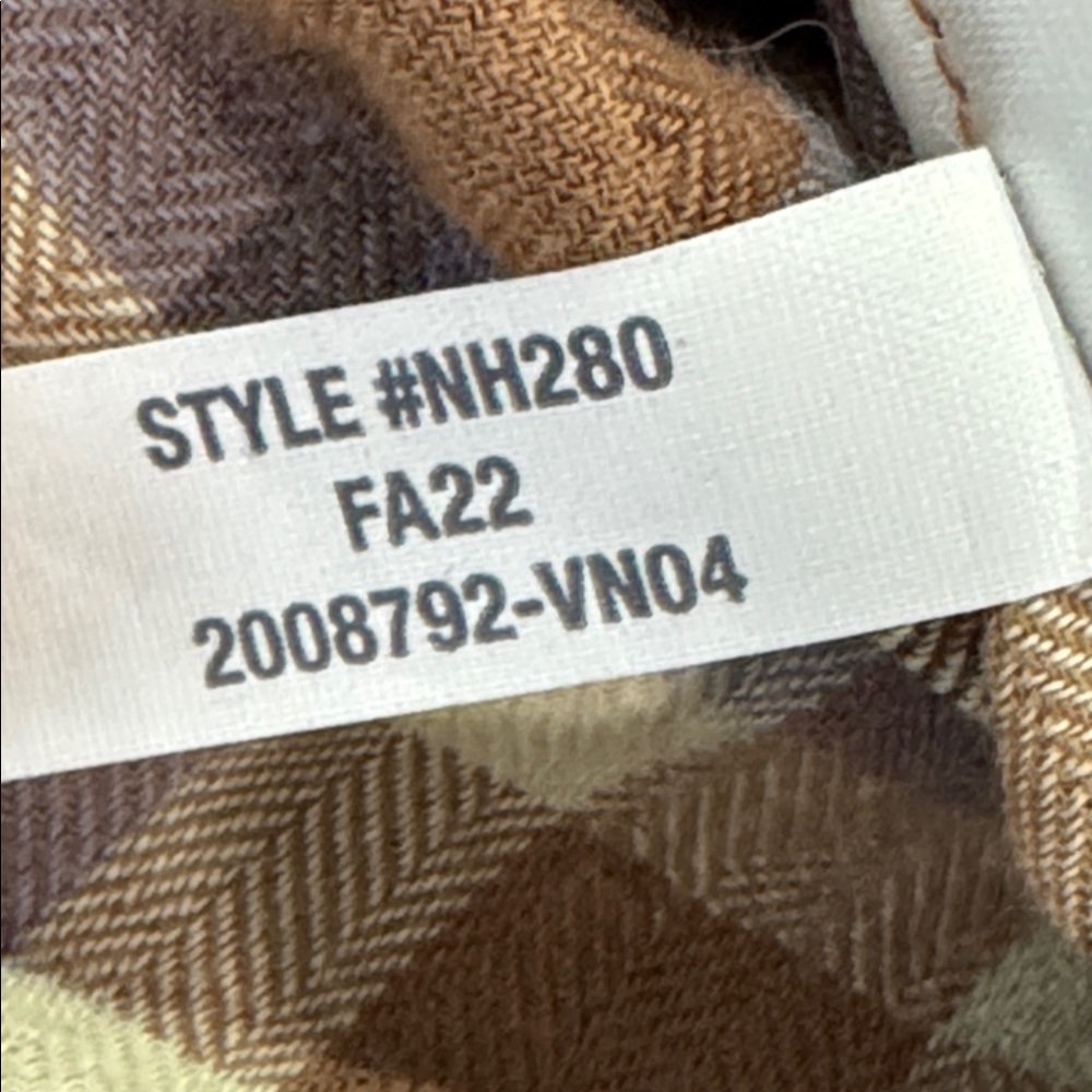 Madewell Gauze Sophia Midi Dress with 3/4‎ Sleeves flannel plaid nh280 - Picture 15 of 15